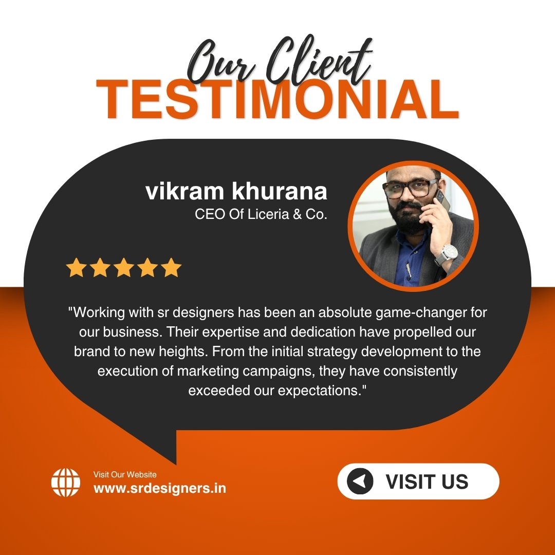 Black And Orange Modern Client Testimonial Instagram Post